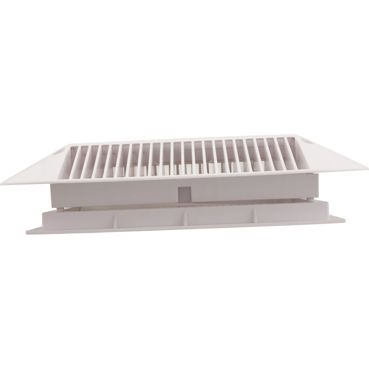 Main Drain Grate, Aquastar Retro Wav, 12" x 12" Square, Wht : 1216101