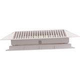 Main Drain Grate, Aquastar Retro Wav, 12" x 12" Square, Wht : 1216101