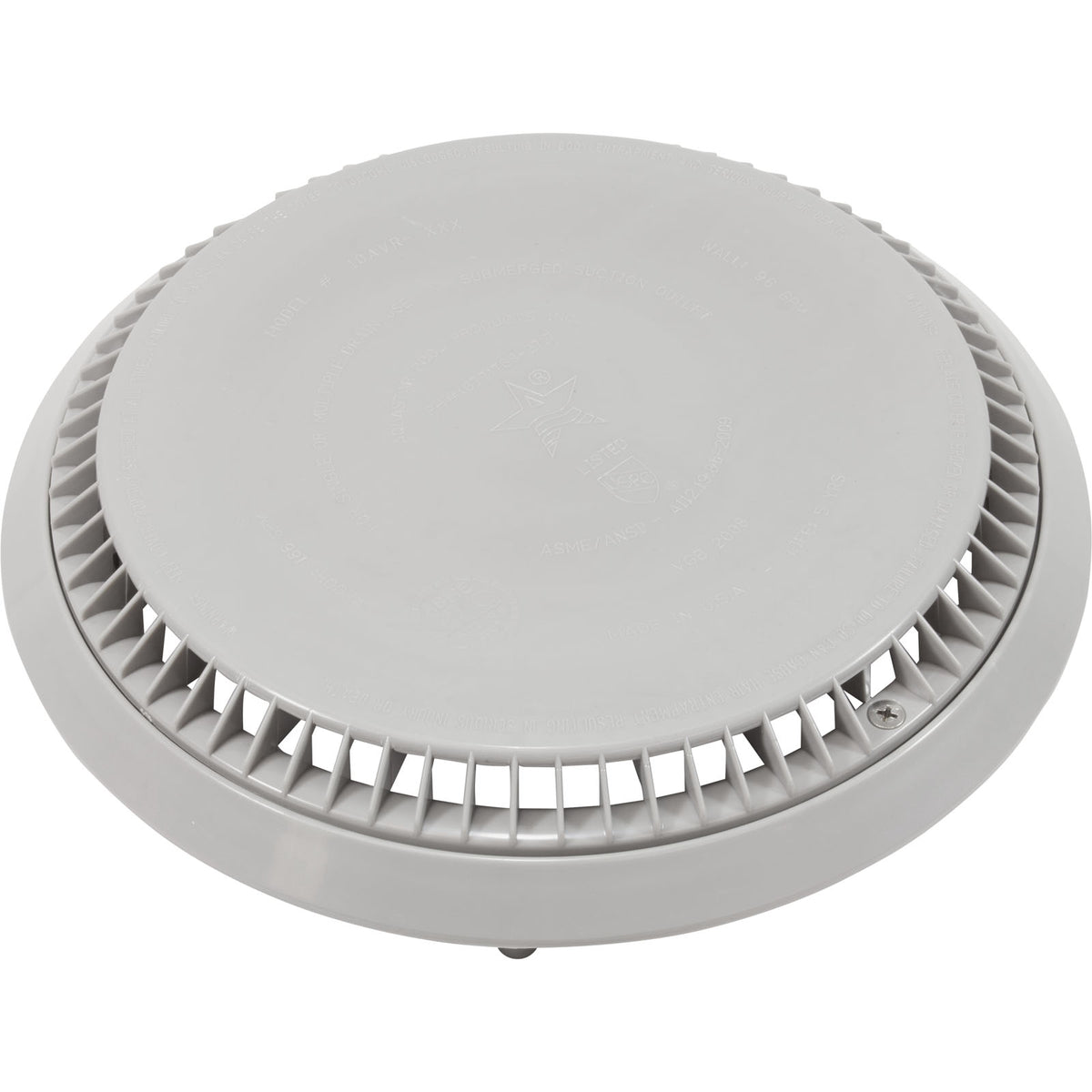 Cover, Aquastar, 10" Round, Gray, w/ Frame : 10AVR103 - Aquastar Pool Products - 8.83612E+11 - PartsForSpas.com