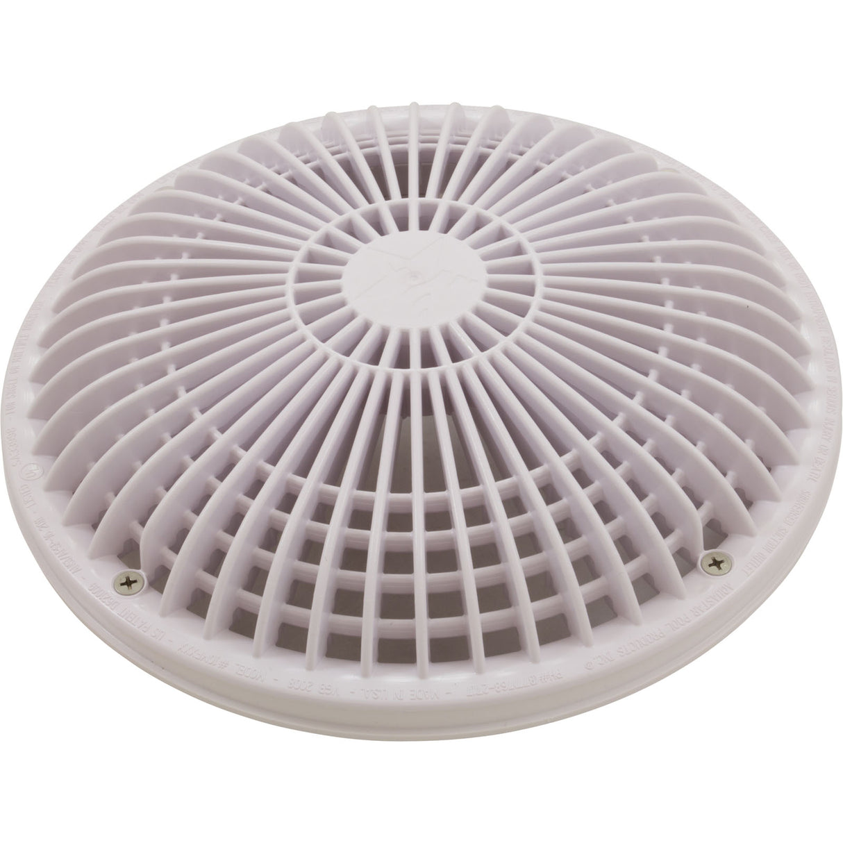 Cover, Aquastar MoFlo, 10" Round, w/Frame, White : 10MF101