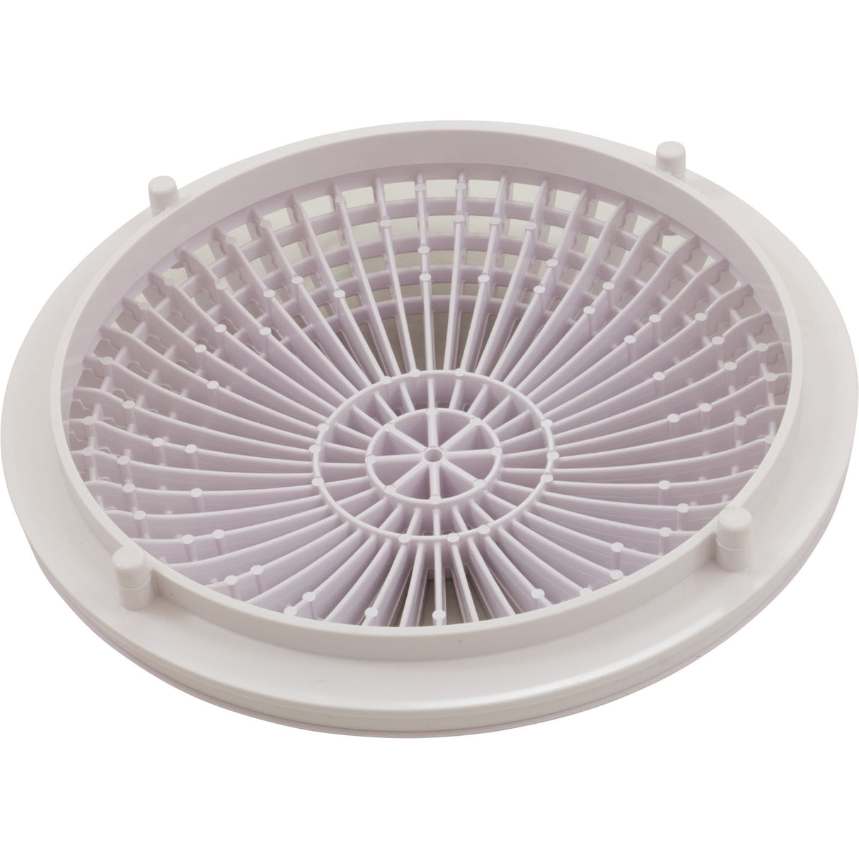 Cover, Aquastar MoFlo, 10" Round, w/Frame, White : 10MF101