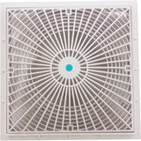 Cover, Aquastar MoFlo, 12" Square, w/ Frame, White : 12MF101