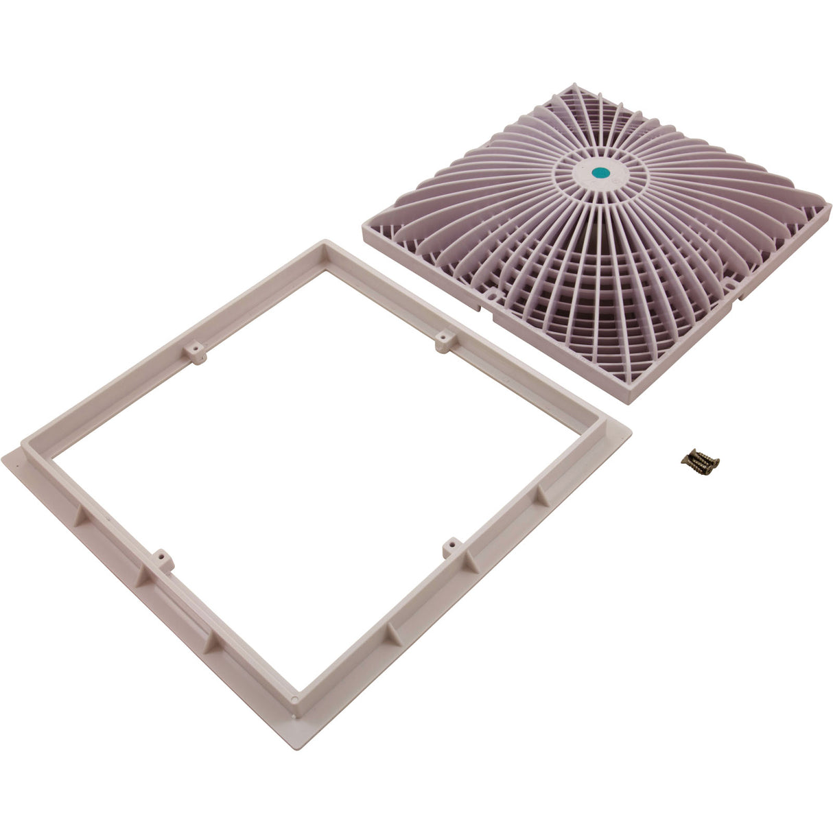 Cover, Aquastar MoFlo, 12" Square, w/ Frame, White : 12MF101
