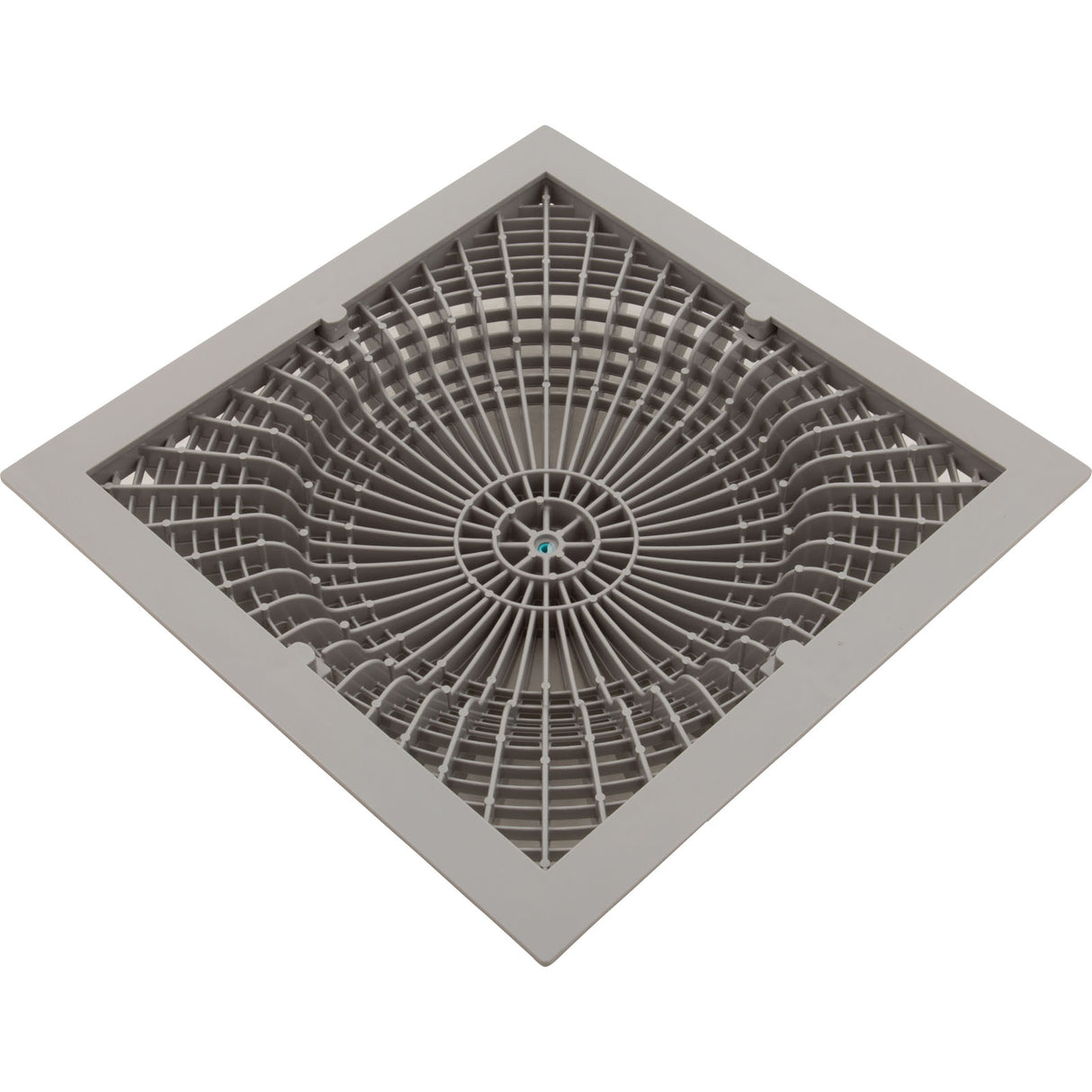 Main Drain Cover, Aquastar MoFlow, 12" Square, w/Fr, Lt Gry, VGB : 12MF103