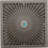 Main Drain Cover, Aquastar MoFlow, 12" Square, w/Fr, Lt Gry, VGB : 12MF103