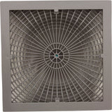 Main Drain Cover, Aquastar MoFlow, 12" Square, w/Fr, Lt Gry, VGB : 12MF103