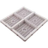 Wave Drain, AquaStar, 18" Square Mud Frame, White : WAV18WR101