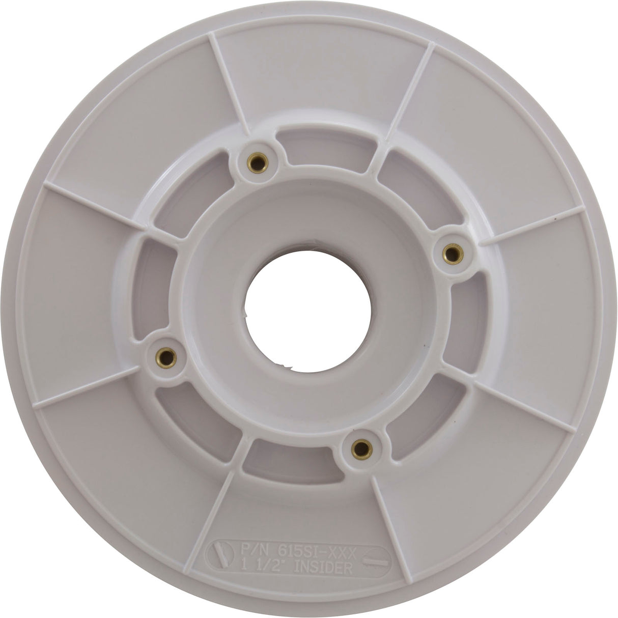 Wall Fitting, Aquastar, 6"dia, 1-1/2" Slip-Insider, White : 615SI101