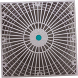 Main Drain Cover, AquaStar, Retro MoFlow, 9" x 9", Square, White : R9MF101