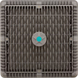 Main Drain Cover, Aquastar Wave, 12" Square, w/Fr, Lt Gry, VGB : WAV12WR103
