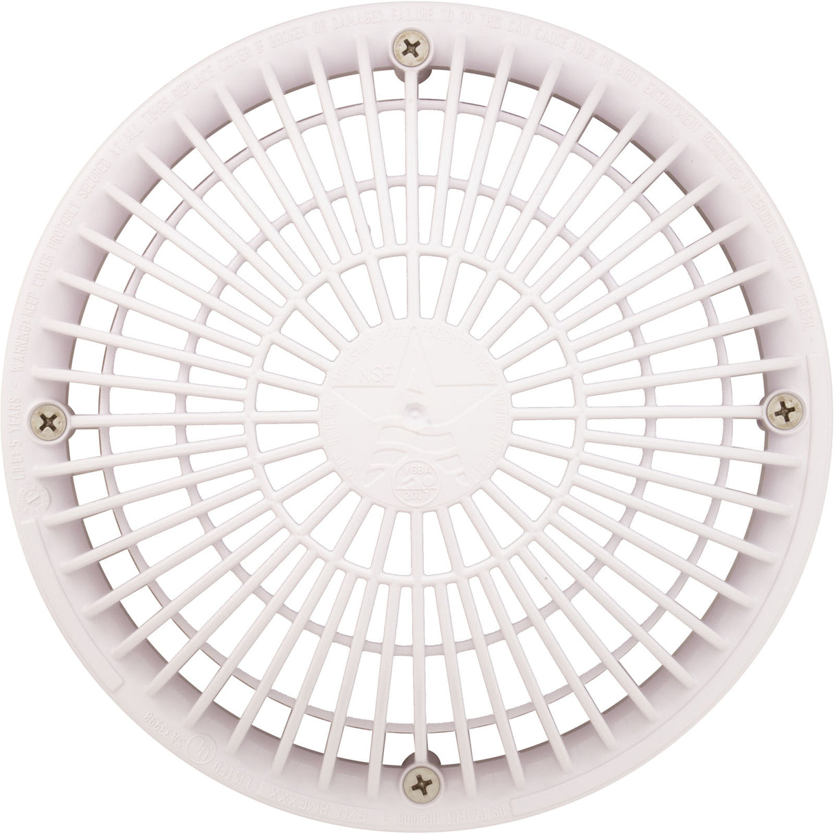 Suction Cover, AquaStar, 8" Round Moflow and Mud Frame : 8MF101