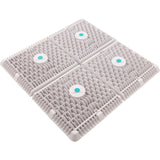Main Drain Cover, Aquastar Wave, 18" Square (4x9) , w/Fr, Wht, VGB : WAV18WRNF101