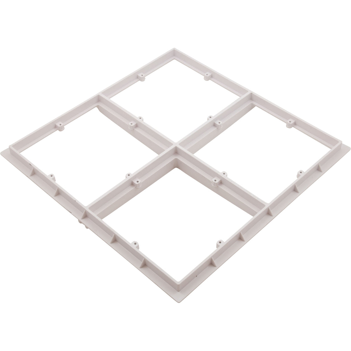 Main Drain Cover, Aquastar Star, 18" Square (4x9) , w/Fr, Wht, VGB : P18101