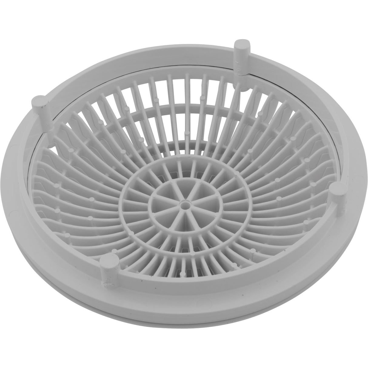 Main Drain Cover, Aquastar MoFlow, 8" Round, w/Fr, Lt Gry : 8MF103