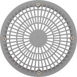 Main Drain Cover, Aquastar MoFlow, 8" Round, w/Fr, Lt Gry : 8MF103