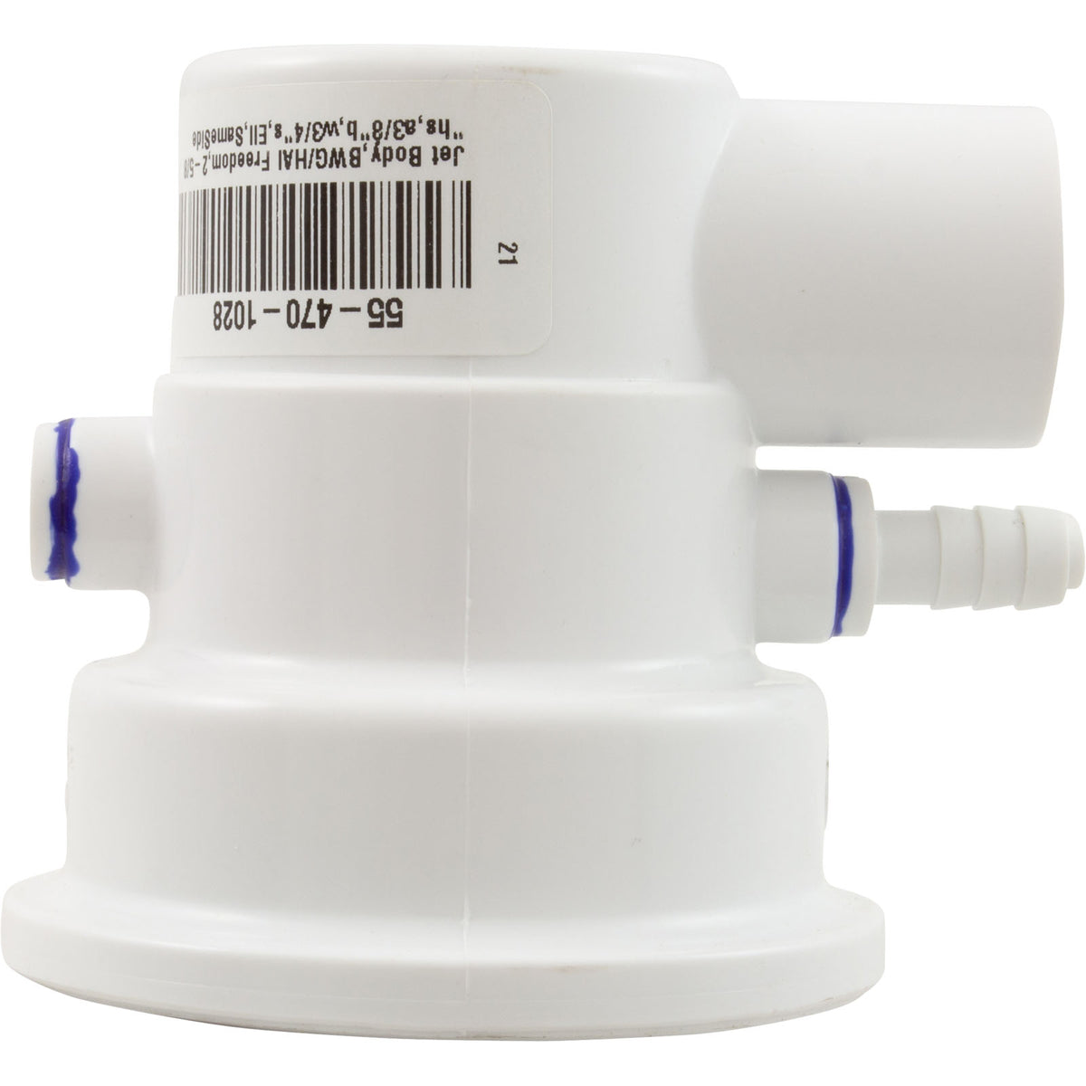 Jet Body, BWG/HAI Freedom, 2-5/8"hs, a3/8"b, w3/4"s, Ell, SameSide : 10-4574