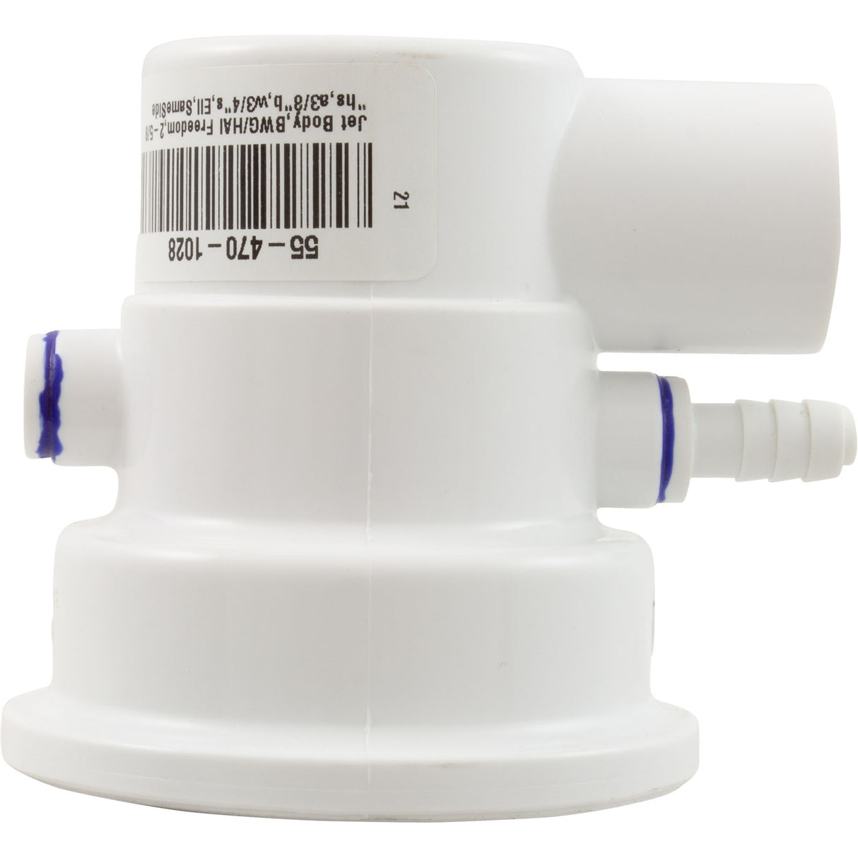 Jet Body, BWG/HAI Freedom, 2-5/8"hs, a3/8"b, w3/4"s, Ell, SameSide : 10-4574