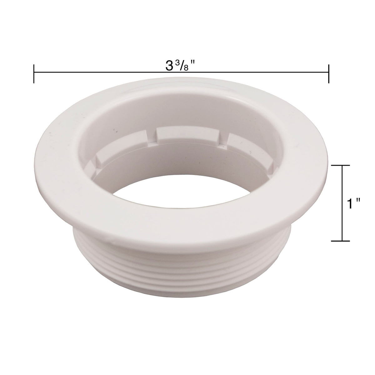Wall Fitting, BWG/HAI Caged Freedom, 2-5/8"hs, White : 30-5843SBPLWHT