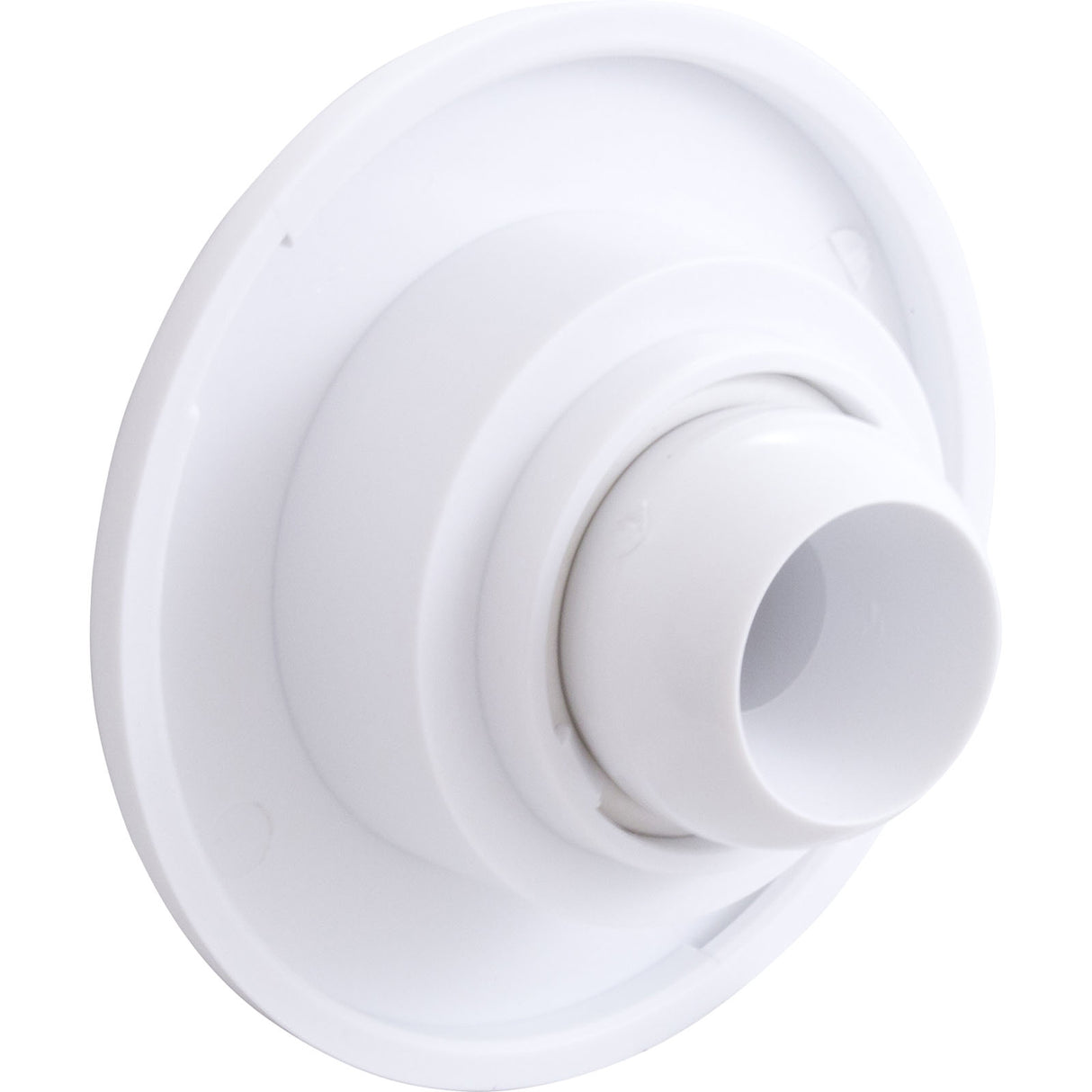 Escutcheon, BWG Convertassage, w/Dir Eyeball, Smth, White : 10-4505WHT