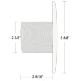 Wall Fitting, BWG/HAI Hydro Jet, 2-9/16"l, 2-3/8"hs, Long, White : 30-3803WHT