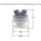 Nozzle, Balboa Water Group/HAI Magnassage, Roto, White : 56-4821WHT
