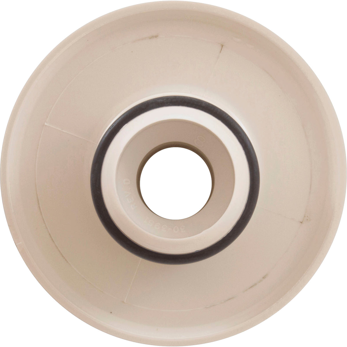 Escutcheon, BWG/HAI Slimline, Smth, w/Dir Eyeball, Biscuit : 10-3955BIS