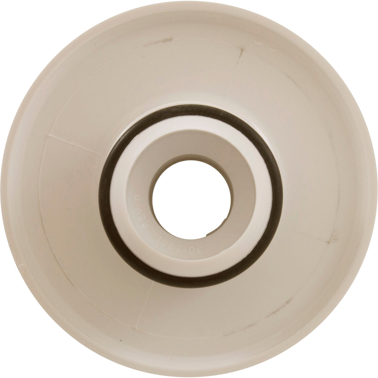 Escutcheon, BWG/HAI Slimline, Smth, w/Dir Eyeball, Biscuit : 10-3955BIS