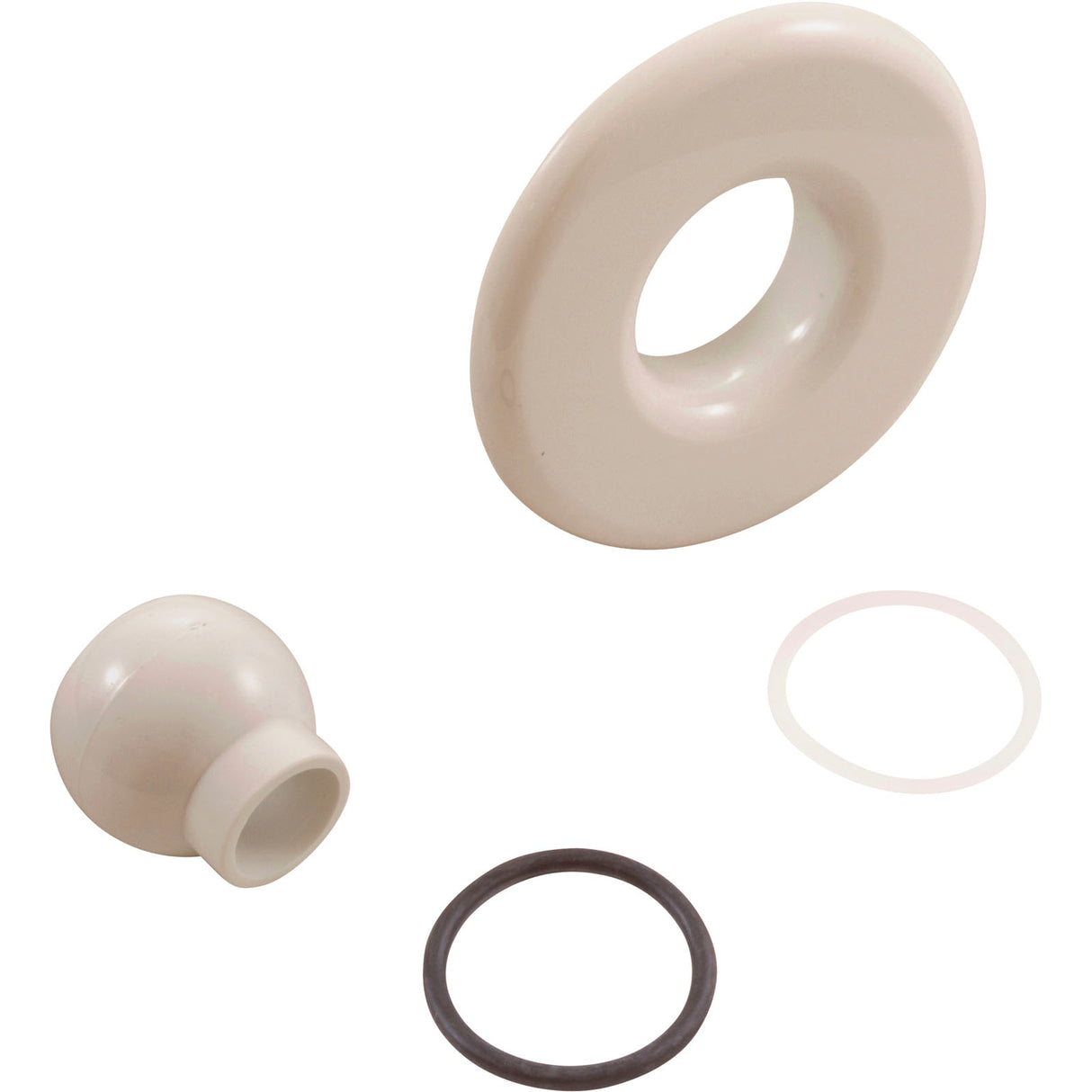 Escutcheon, BWG/HAI Slimline, Smth, w/Dir Eyeball, Biscuit : 10-3955BIS
