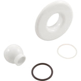 Escutcheon, BWG/HAI Slimline, Smth, w/Dir Eyeball, White : 10-3955WHT