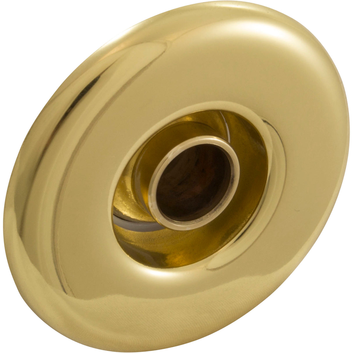 Escutcheon, BWG/HAI Slimline, Smth, w/Dir Eyeball, Brass : 10-3955M PB