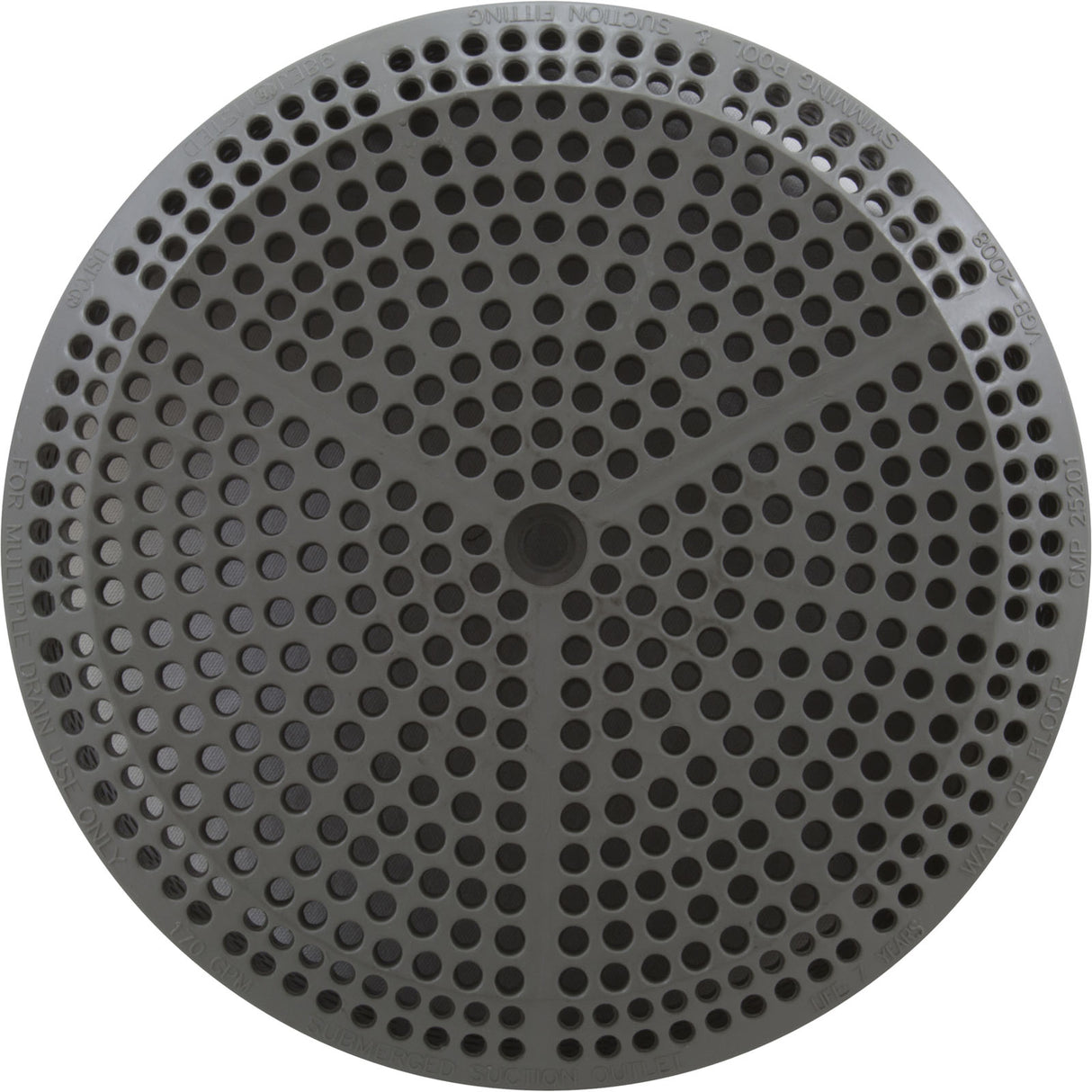 Suction Cover, CMP, 4-7/8"fd, 170GPM, Gray : 25201-039-000