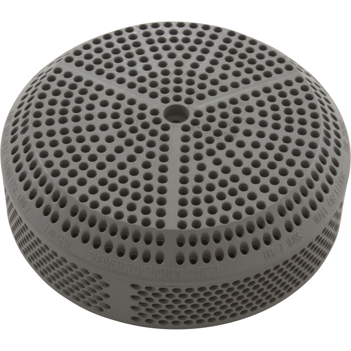 Suction Cover, CMP, 4-7/8"fd, 170GPM, Gray : 25201-039-000 - Custom Molded Products - 25201-039-000 - PartsForSpas.com