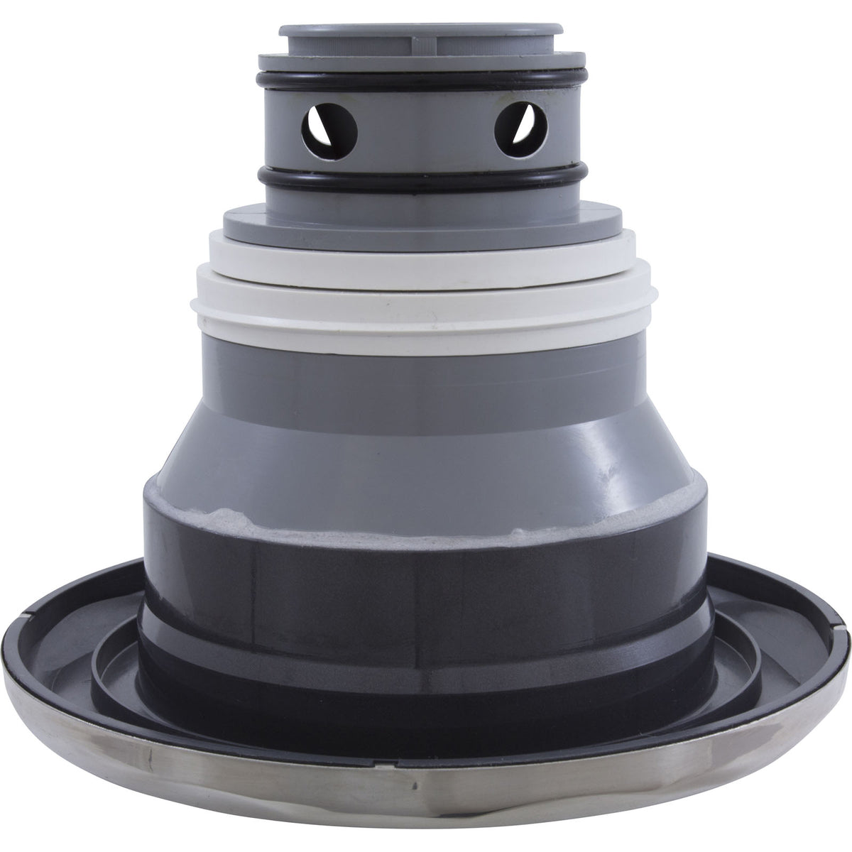 Jet Intl, CMP Jumbo, 7-1/2"fd, Massage, Scalloped, SS/Graph Gry : 23570-142-000
