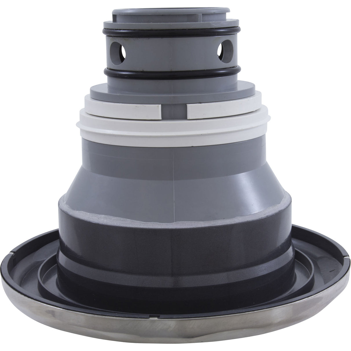 Jet Intl, CMP Jumbo, 7-1/2"fd, Massage, Scalloped, SS/Graph Gry : 23570-142-000
