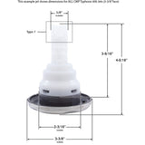 Jet Intl, CMP Typhoon 400, 3-3/8"fd, Dir, Scal, SS/Graph Gry : 23442-112-000