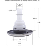 Jet Intl, CMP Typhoon 400, 4-3/8"fd, 2 Roto, Scal, SS/Graph Gry : 23442-222-000