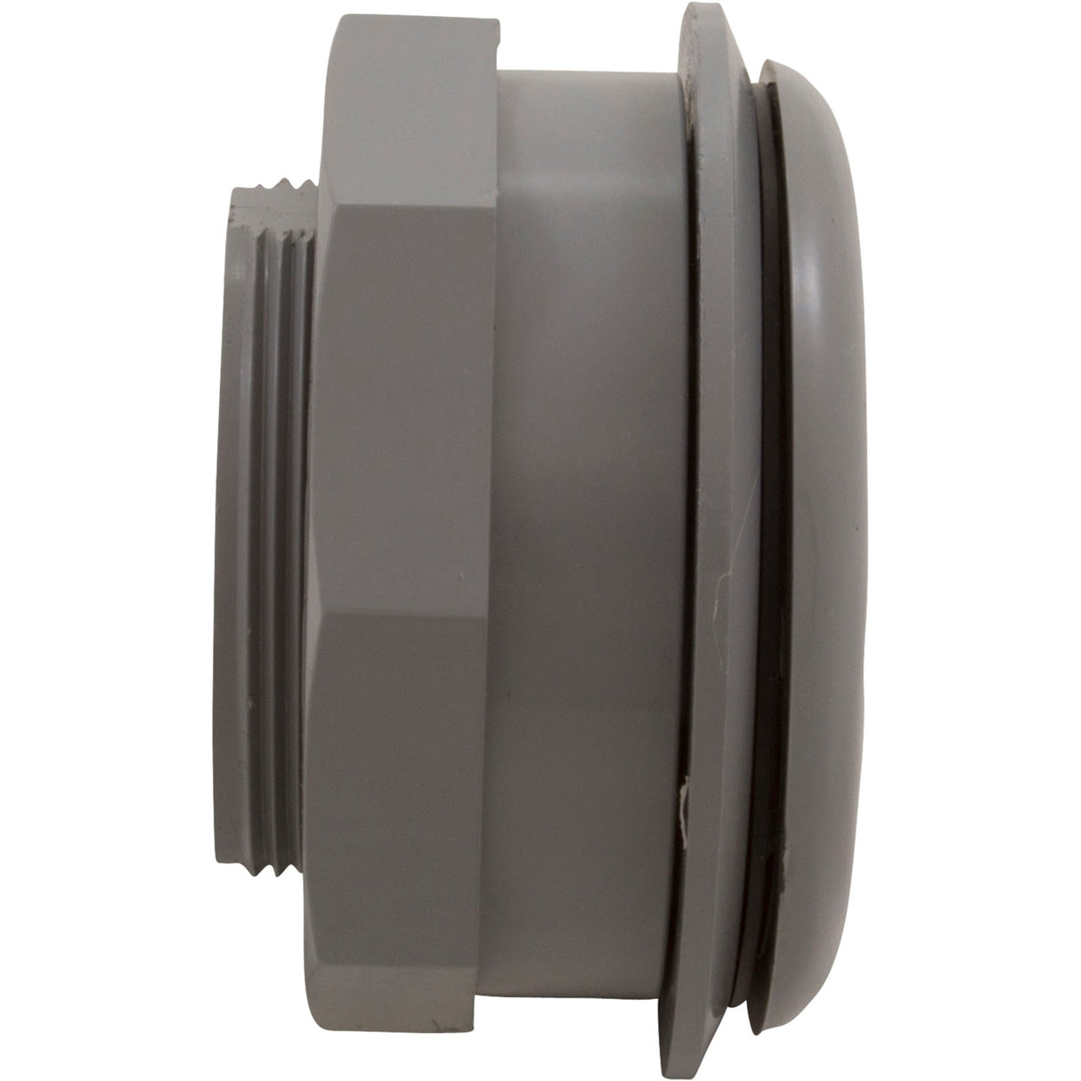 Wall Return Fitting, CMP, 1-1/2" x 1-1/2" Vinyl, Gray : 25522-001-000