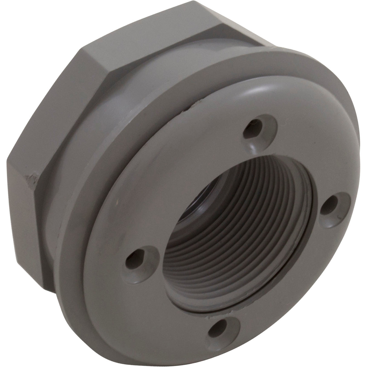 Wall Return Fitting, CMP, 1-1/2" x 1-1/2" Vinyl, Gray : 25522-001-000