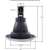 Jet Intl, RD Quantum, 5"fd, Twin Roto, Smth, SS/Blk, Thd : RD203-5421S