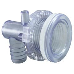 Jet Body, RD Quantum 2-1/2", a3/8"sb, w3/4"rb, w/Nut/Gskt, Thrd : RD203-2003-003 - Rising Dragon - RD203-2003-003 - PartsForSpas.com