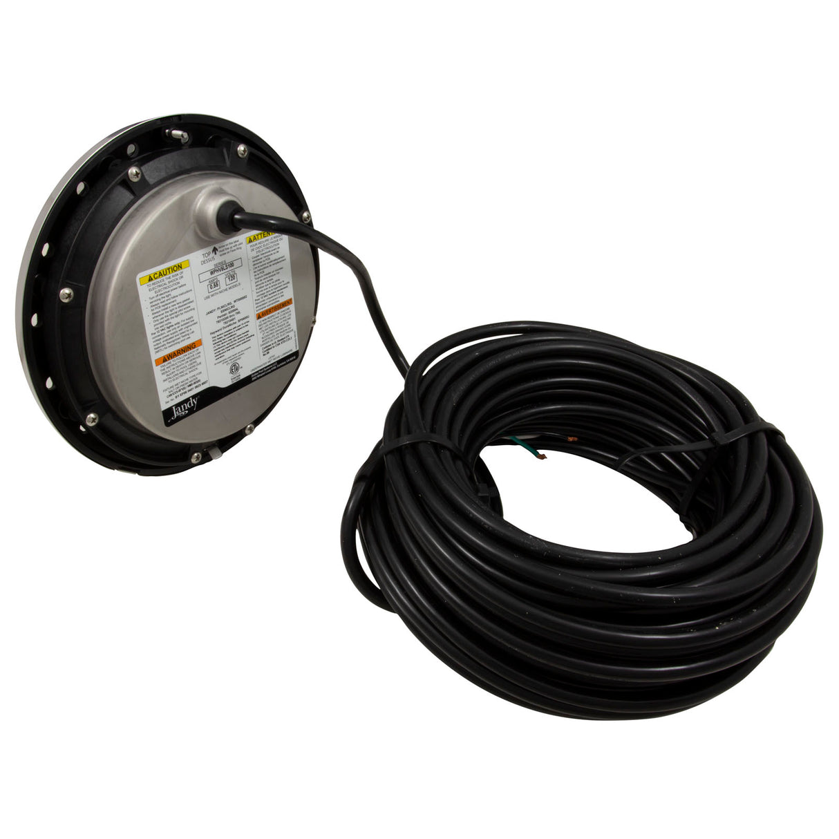 Pool Light, Jandy Niched White LED, 65W, 115v, 100ft, SS : WPHV5LS100