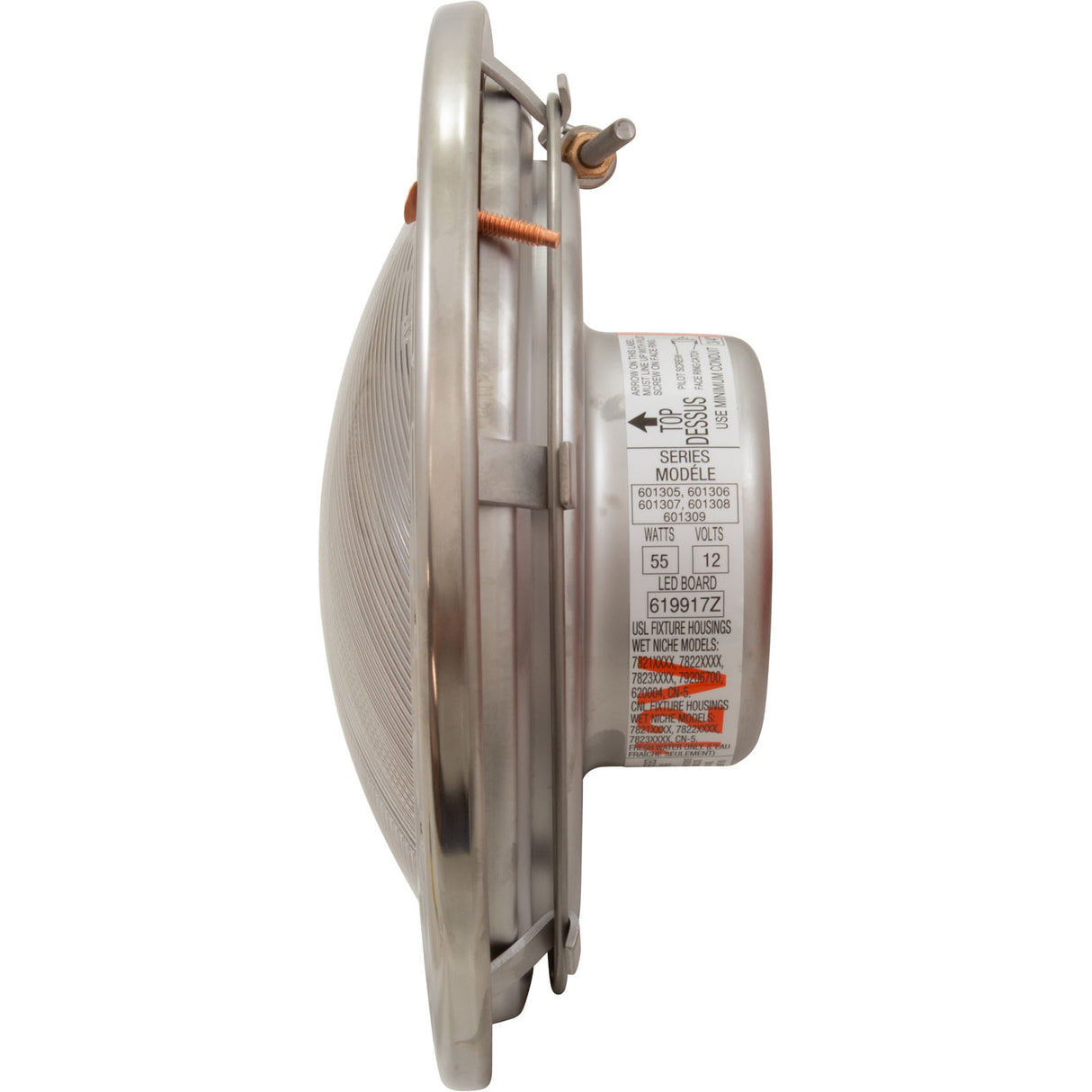 Pool Light, Pentair IntelliBrite 5g White, 12v, 55W, 100ft : 601307