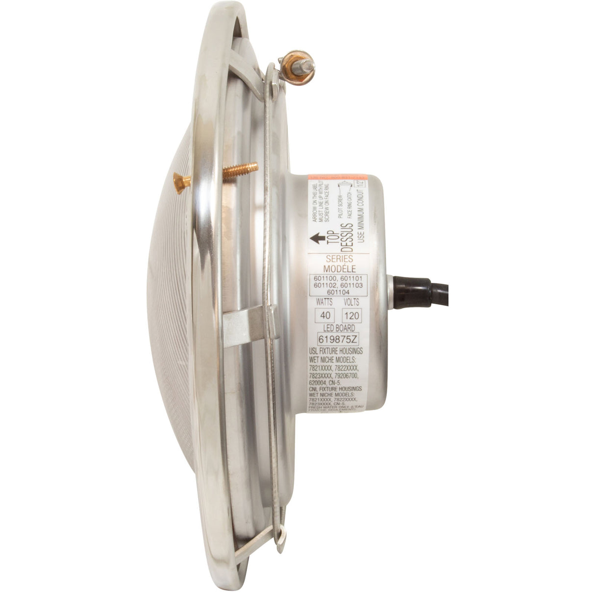Pool Light, Pent IntelliBrite 5g Color LED, 115v, 250ft Cord : 601004