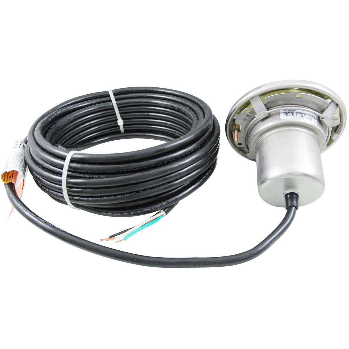 Spa Light, Pentair IntelliBrite ARC, Wht LED, 12v, 50ft, 100W Eq : 618016