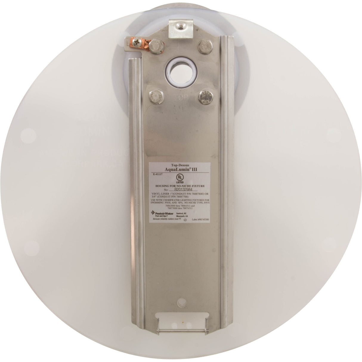 Mounting Bracket, Pentair AquaLumin III, Vinyl, 1" Hub : 78887800