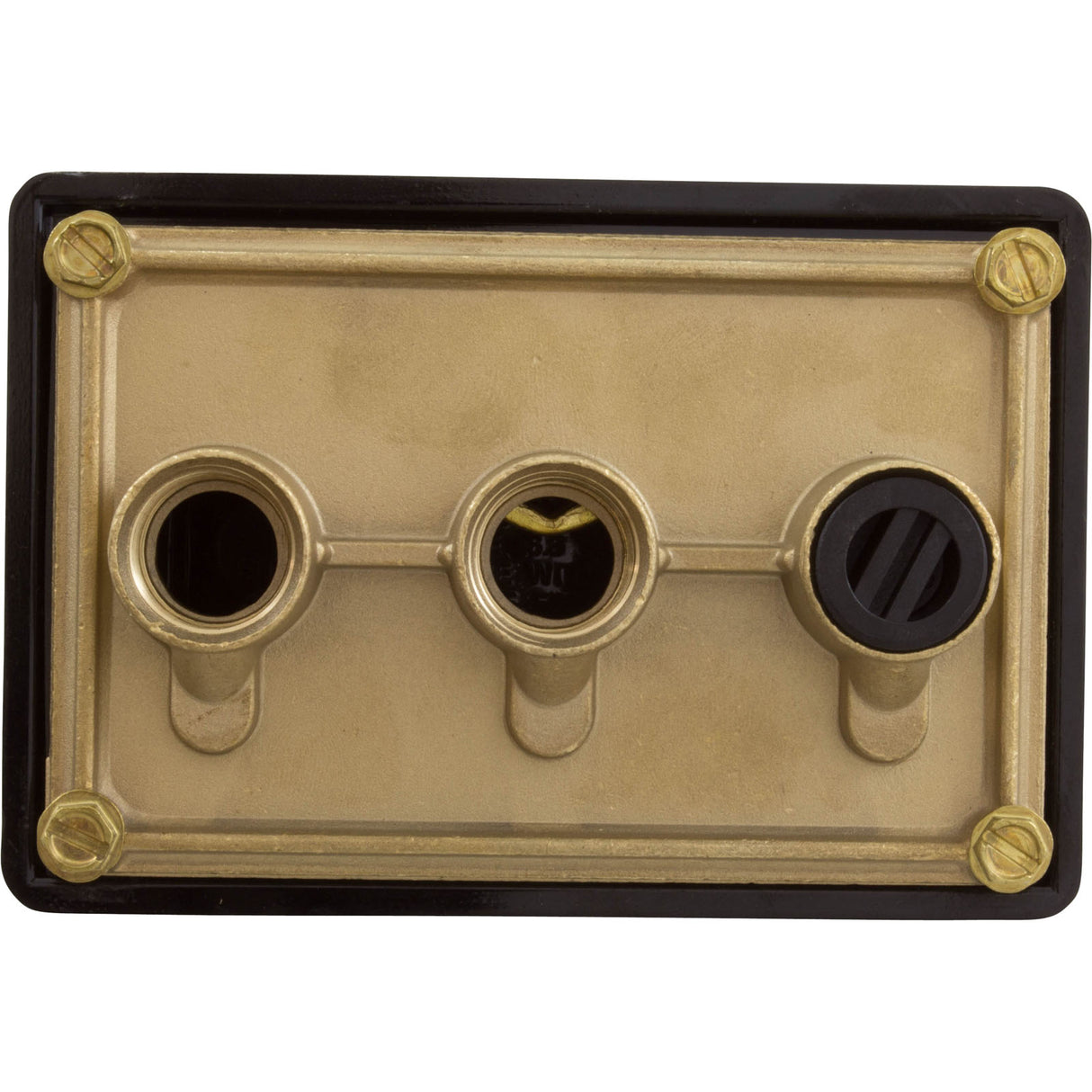 Light Junction Box, Pentair,  (3) 1/2" Ports, Brass Base : 78310500