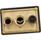 Light J-Box, Pent,  (2) 3/4" Ports, (1) 1/2" Port, Brass Base : 78310700