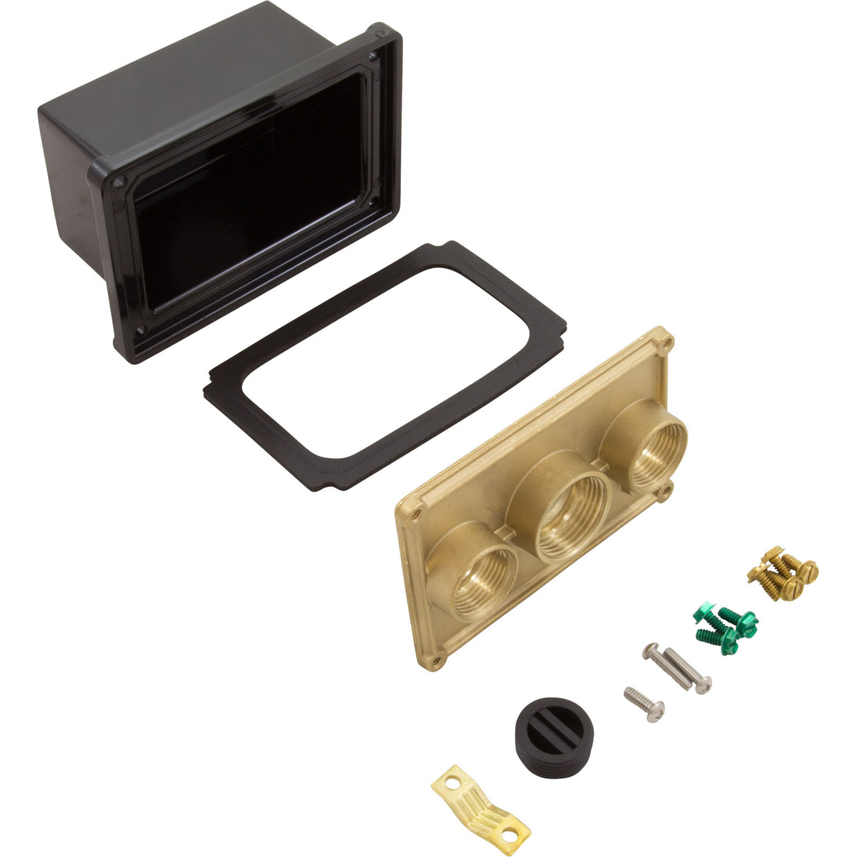 Light J-Box, Pent,  (2) 3/4" Ports, (1) 1/2" Port, Brass Base : 78310700