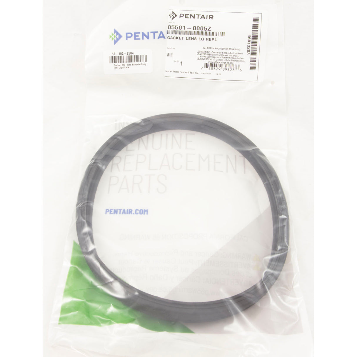 Gasket, Sta-Rite Sunbrite/Sunglow, Light Lens : 05501-0005Z