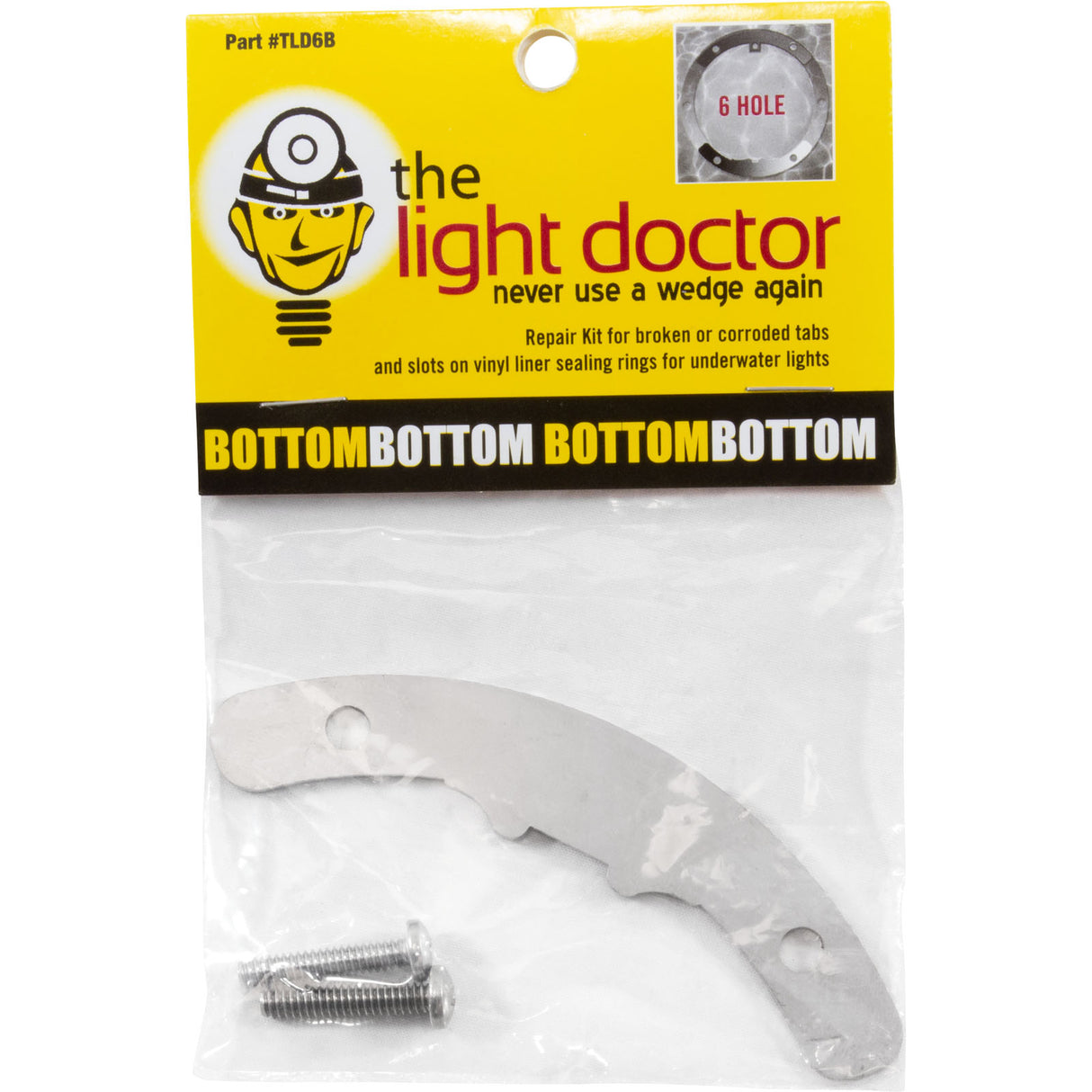 Repair Kit, Light Doctor, 6 Hole Light Niche, Bottom : TLD6B